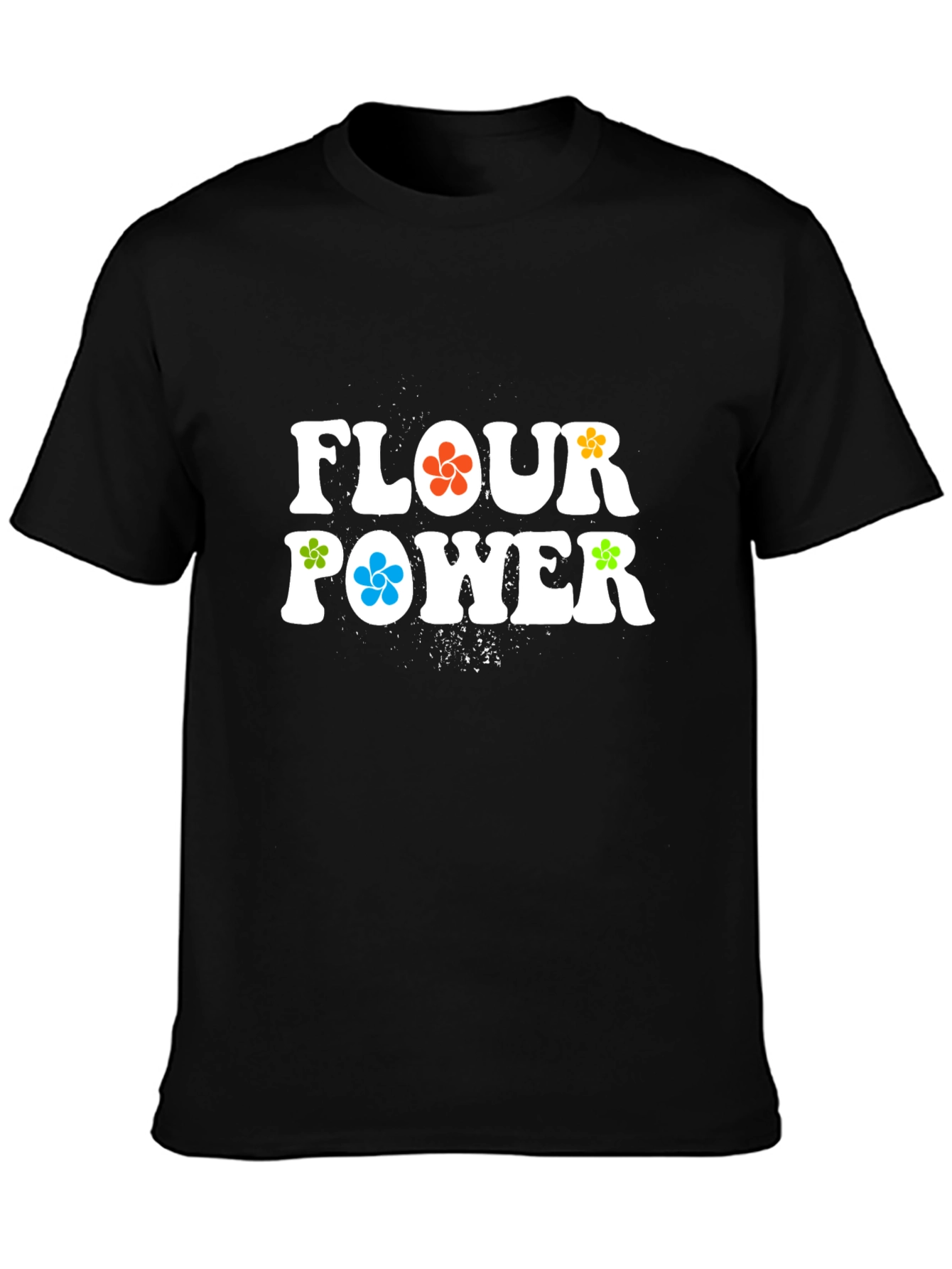 Flour Power Graphic T-Shirt - Retro Style