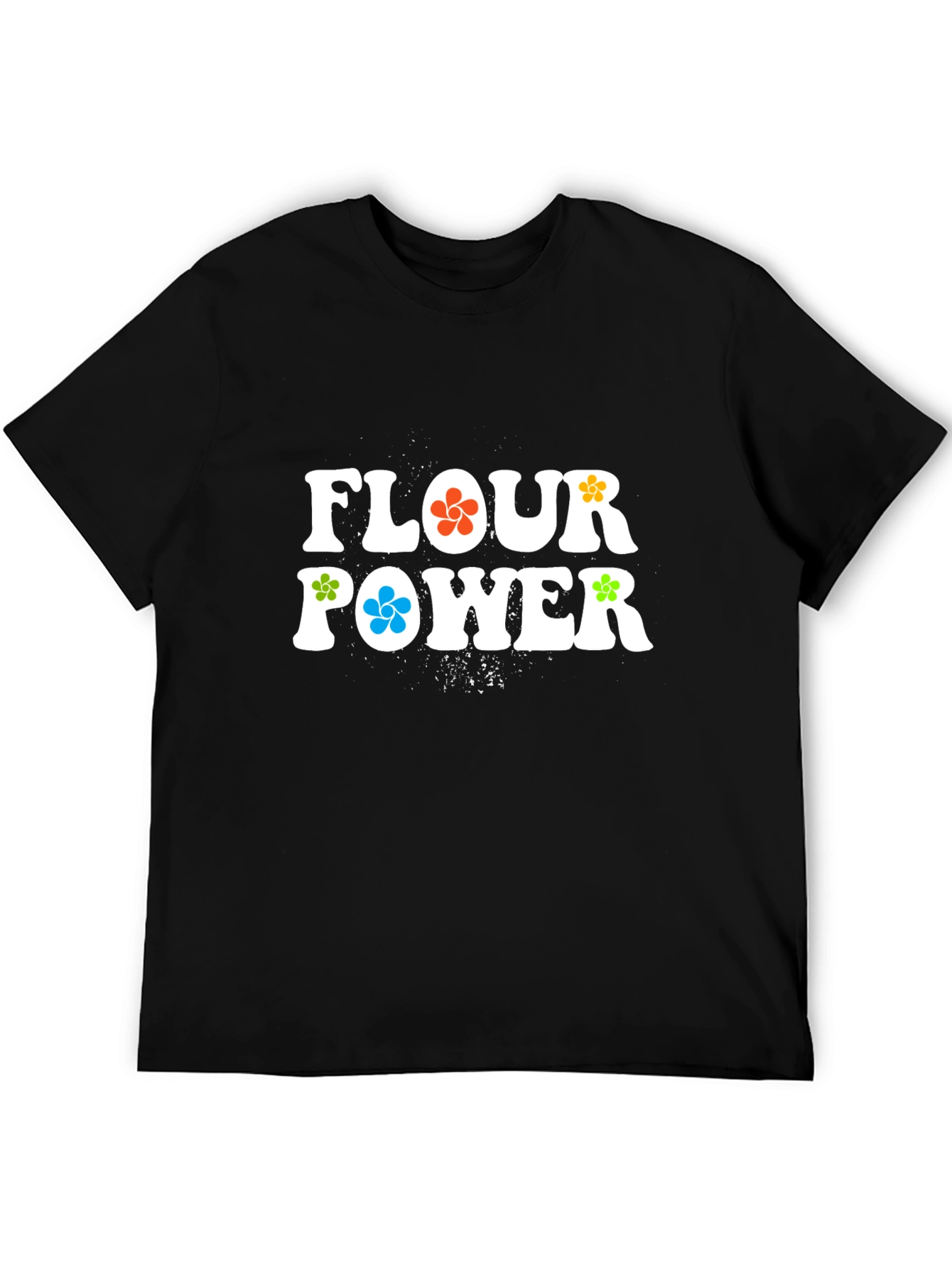 Flour Power Graphic T-Shirt - Retro Style