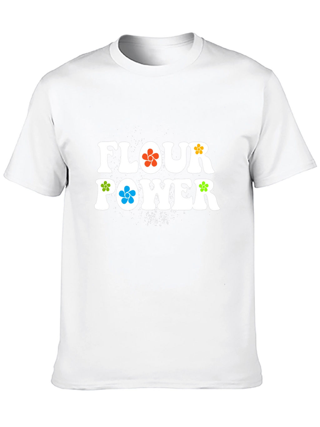 Flour Power Graphic T-Shirt - Retro Style