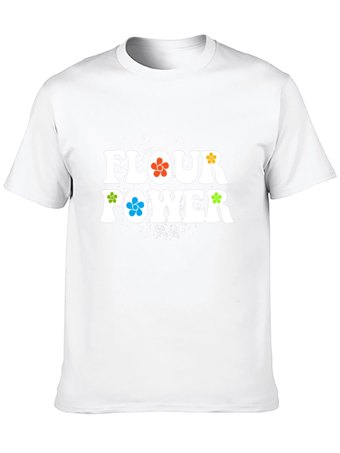 Flour Power Graphic T-Shirt - Retro Style