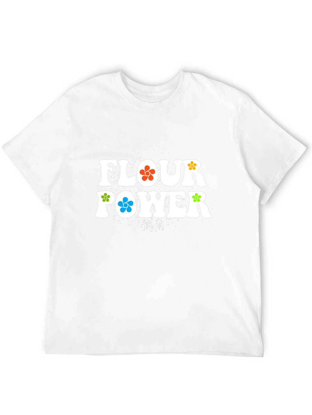 Flour Power Graphic T-Shirt - Retro Style