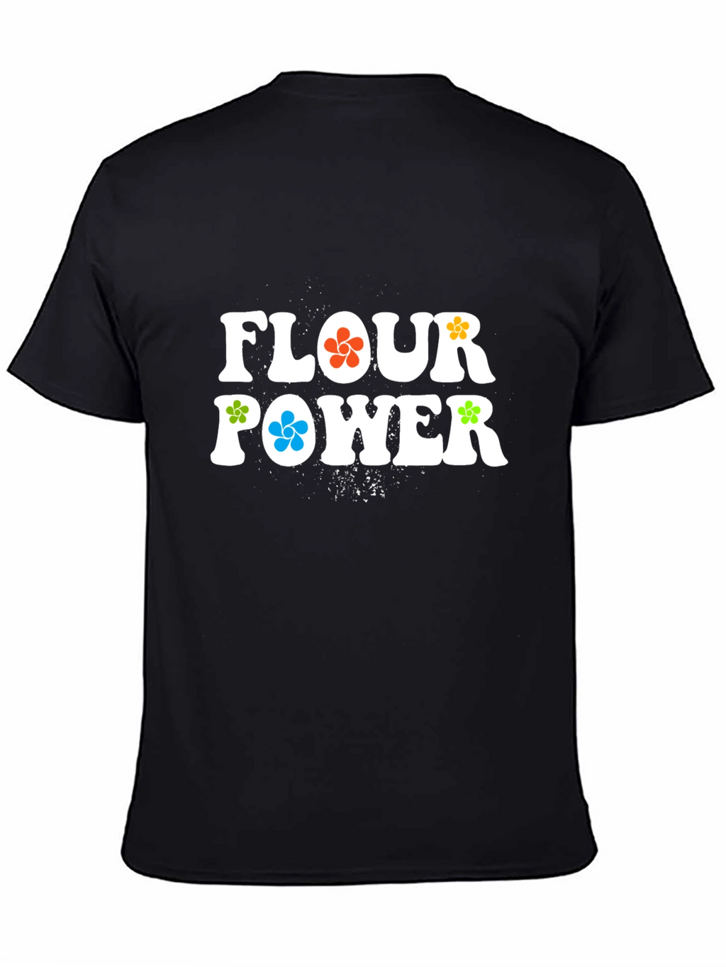 Flour Power Graphic T-Shirt - Retro Style