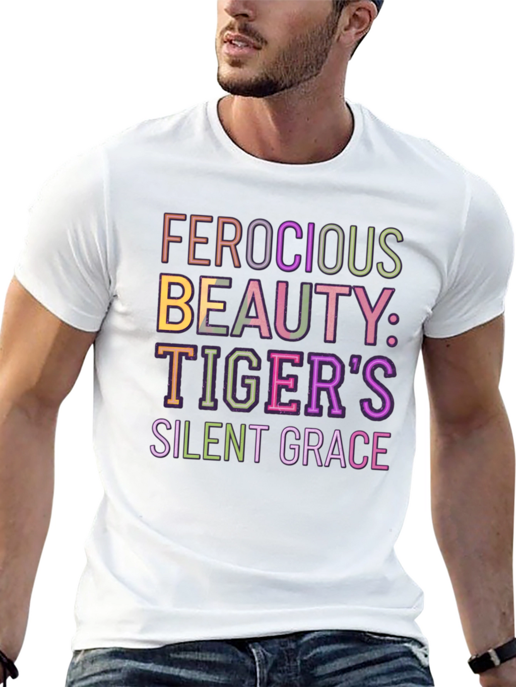 Ferocious Beauty Tigers Grace Black Tee