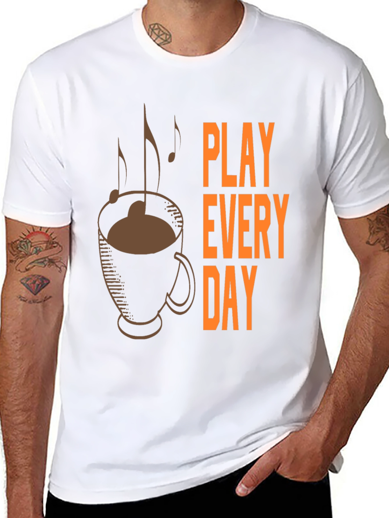 Play Every Day Coffee Music T-Shirt