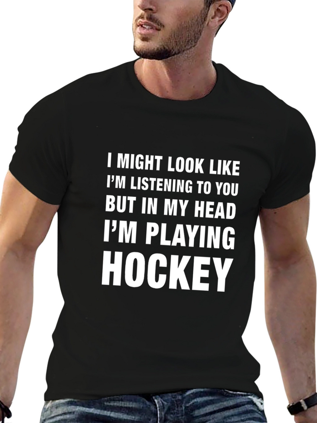 Hockey Lover T-Shirt: Im Playing Hockey In My Head