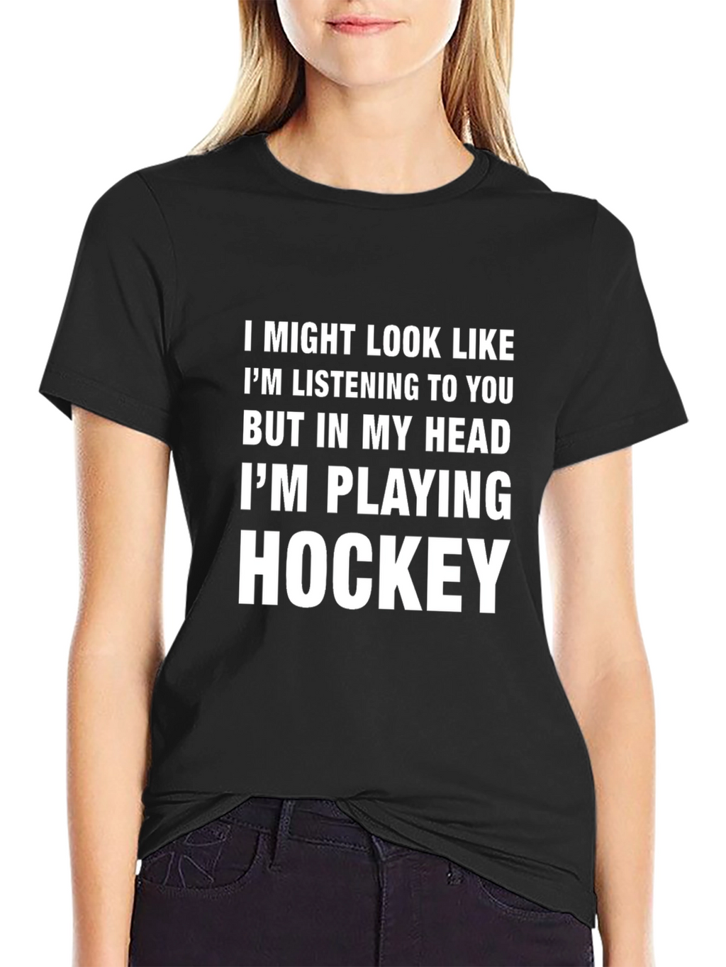 Hockey Lover T-Shirt: Im Playing Hockey In My Head