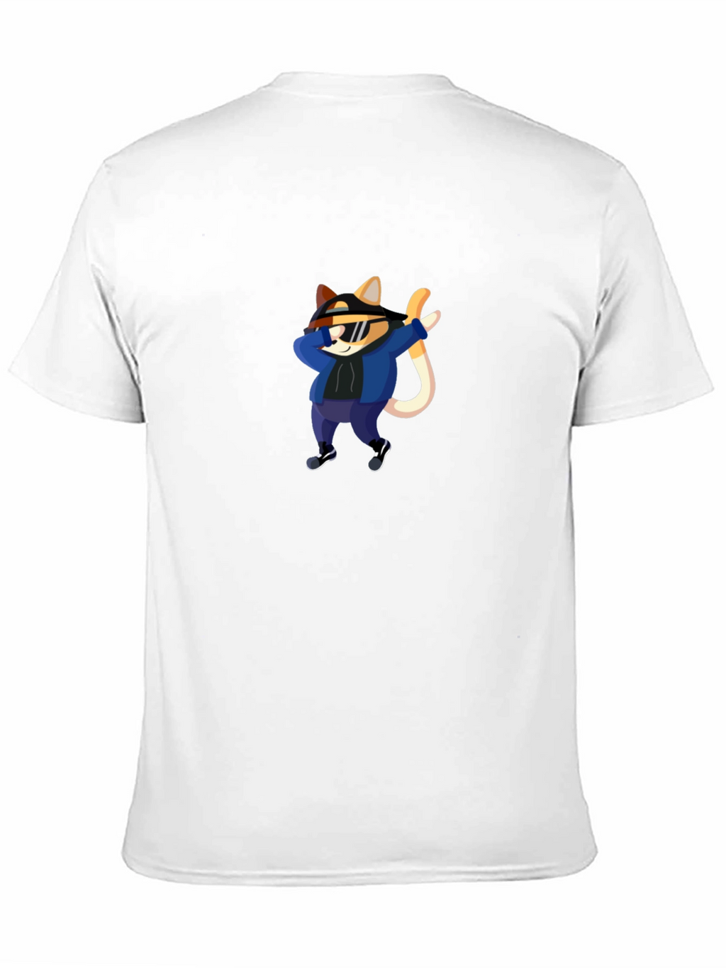 Cool Cat Dabbing Graphic Tee - Black T-Shirt