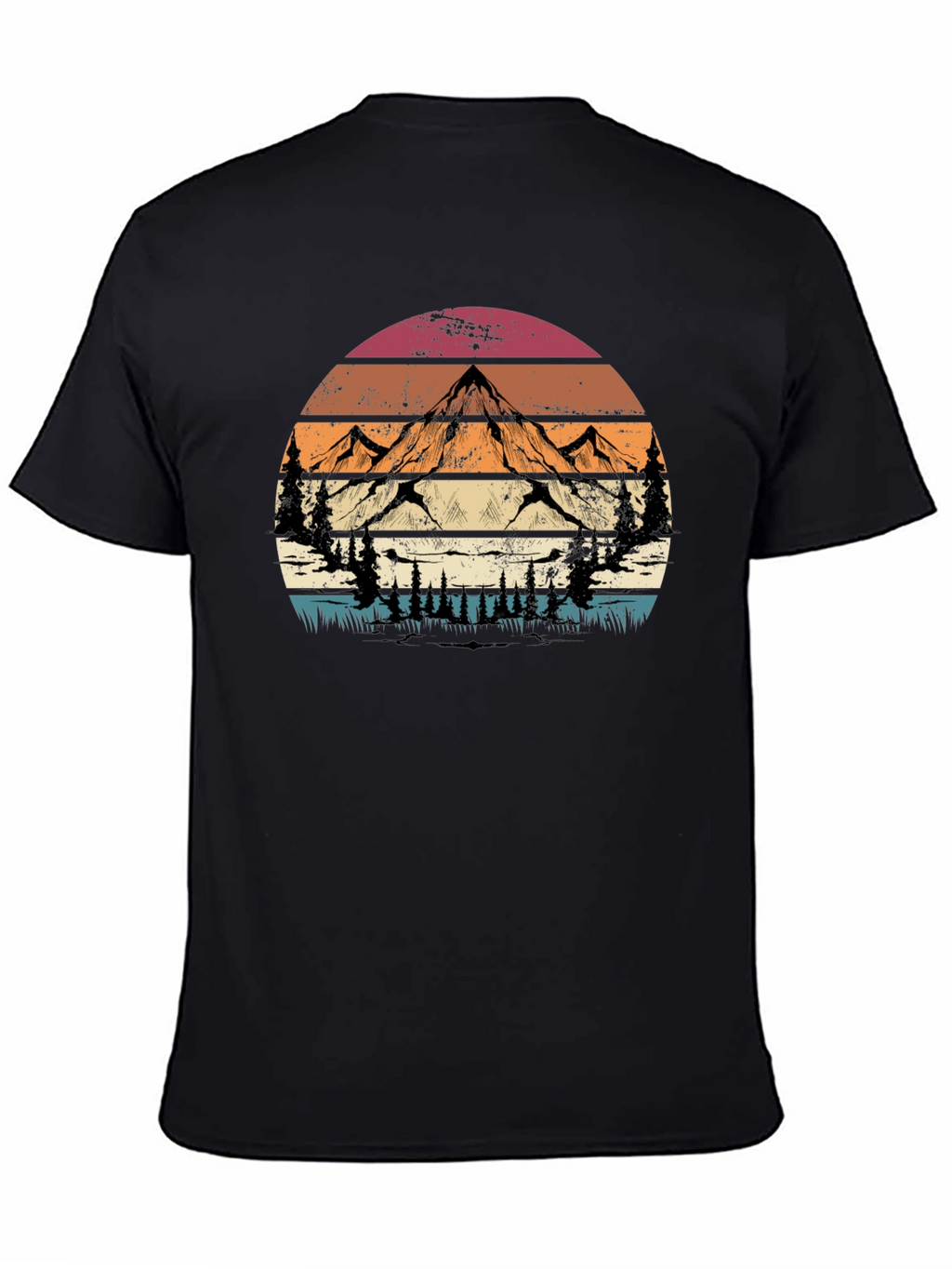 Retro Mountain Graphic Tee - Adventure Style