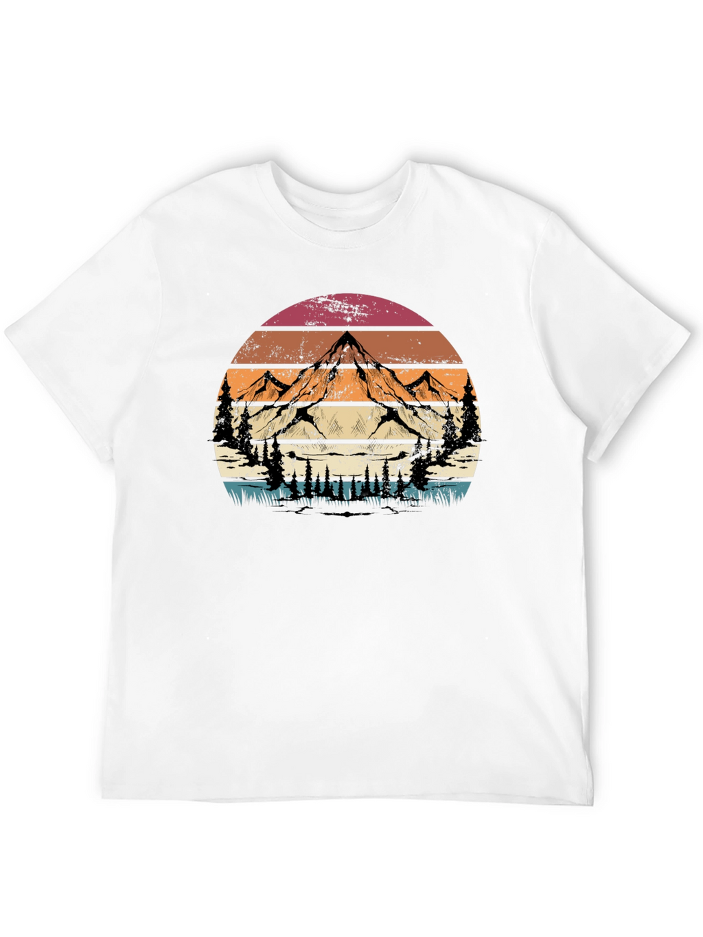 Retro Mountain Graphic Tee - Adventure Style