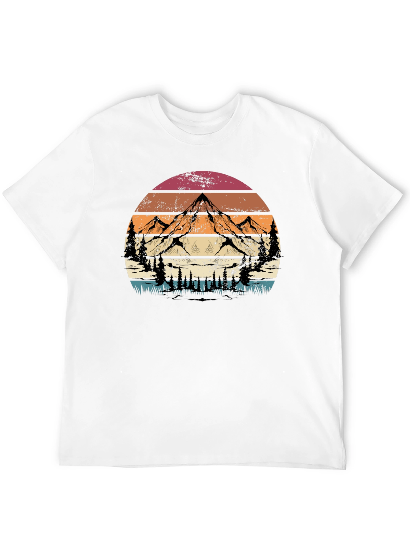 Retro Mountain Graphic Tee - Adventure Style