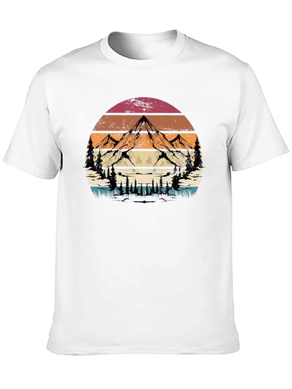 Retro Mountain Graphic Tee - Adventure Style