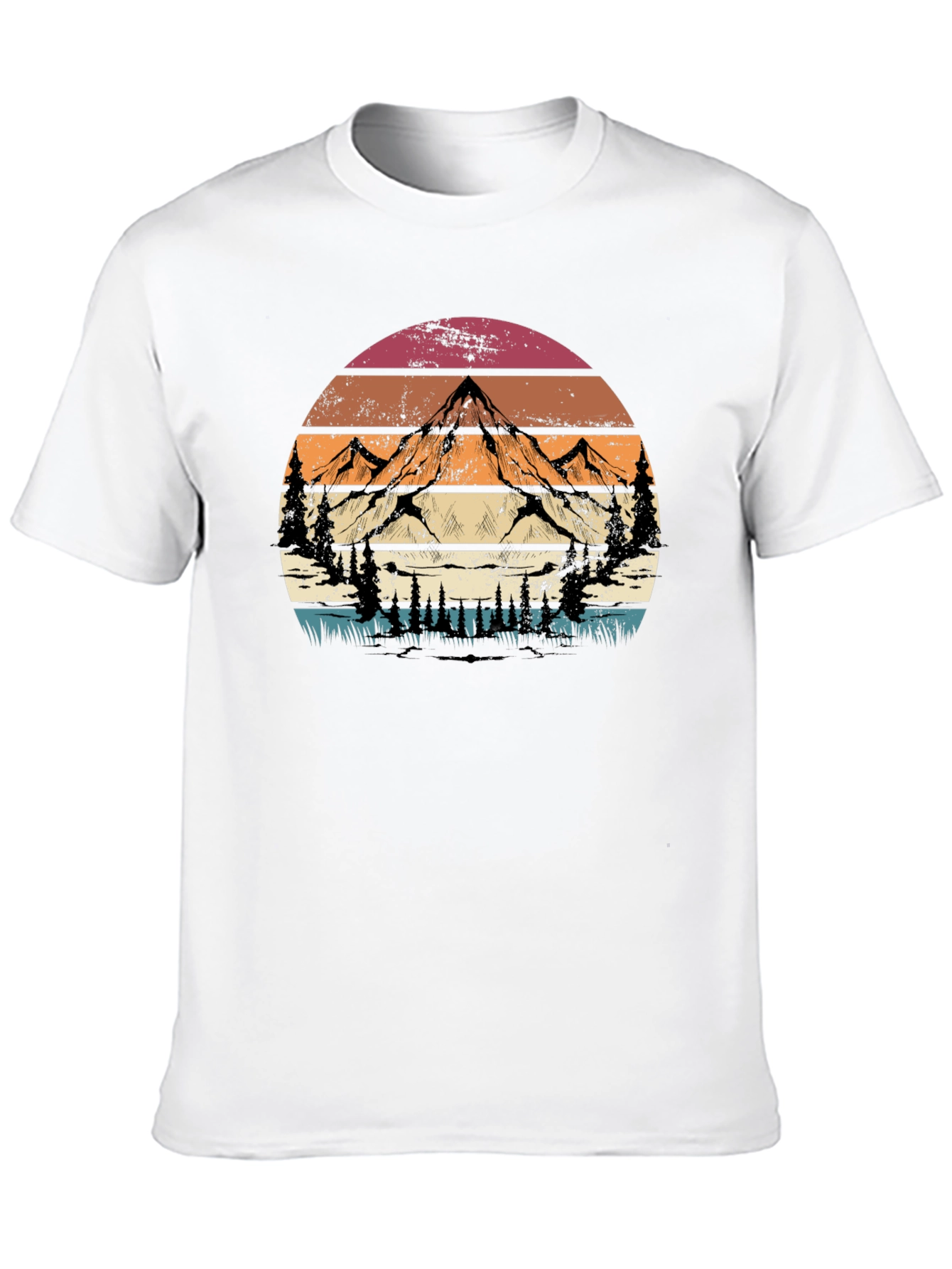 Retro Mountain Graphic Tee - Adventure Style
