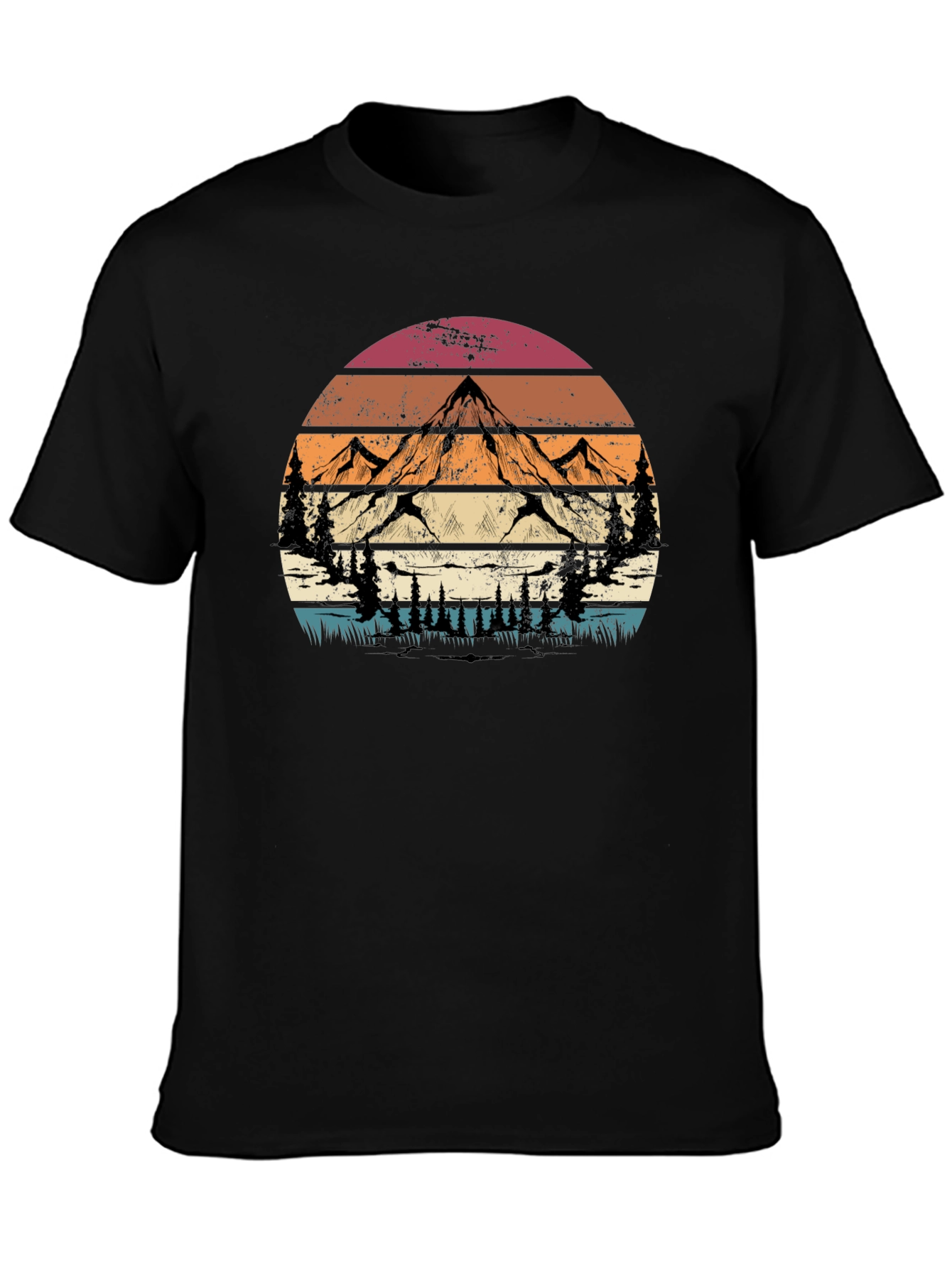 Retro Mountain Graphic Tee - Adventure Style
