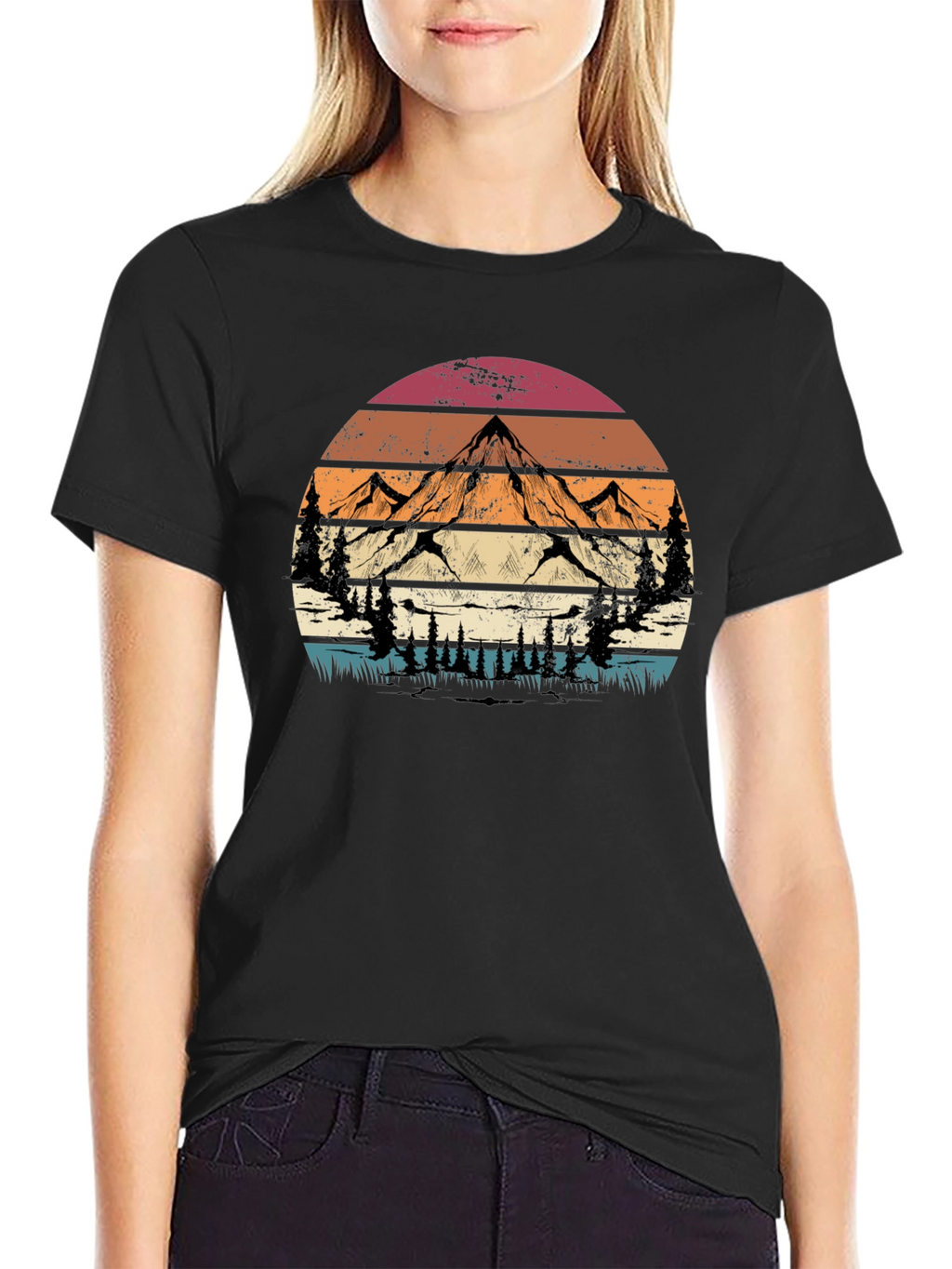 Retro Mountain Graphic Tee - Adventure Style