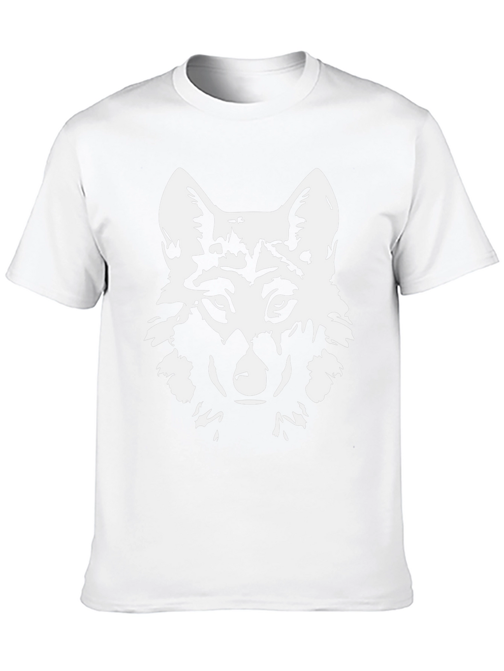 Mens Black Wolf Graphic T-Shirt