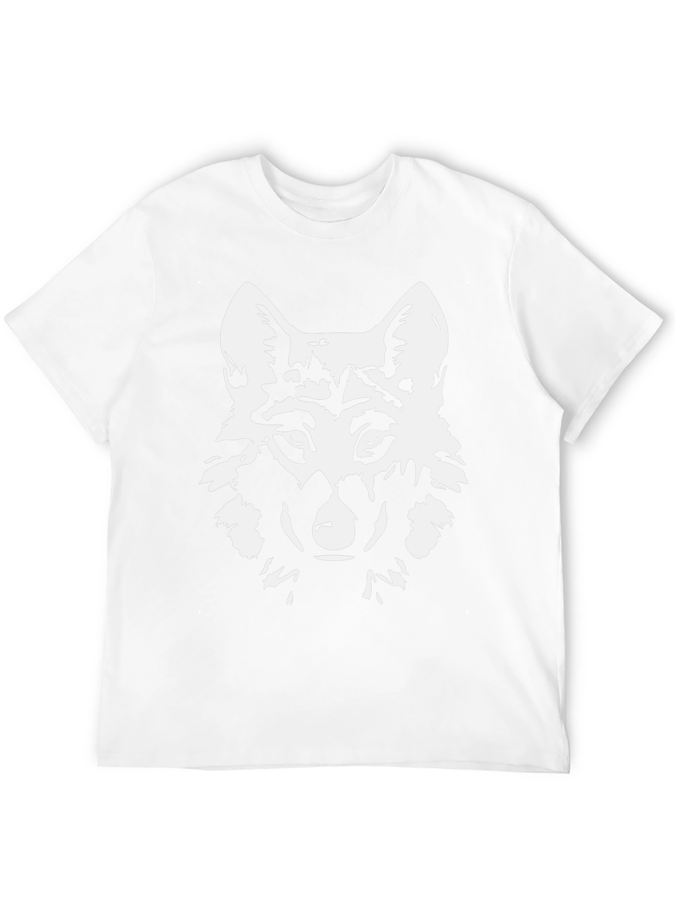 Mens Black Wolf Graphic T-Shirt