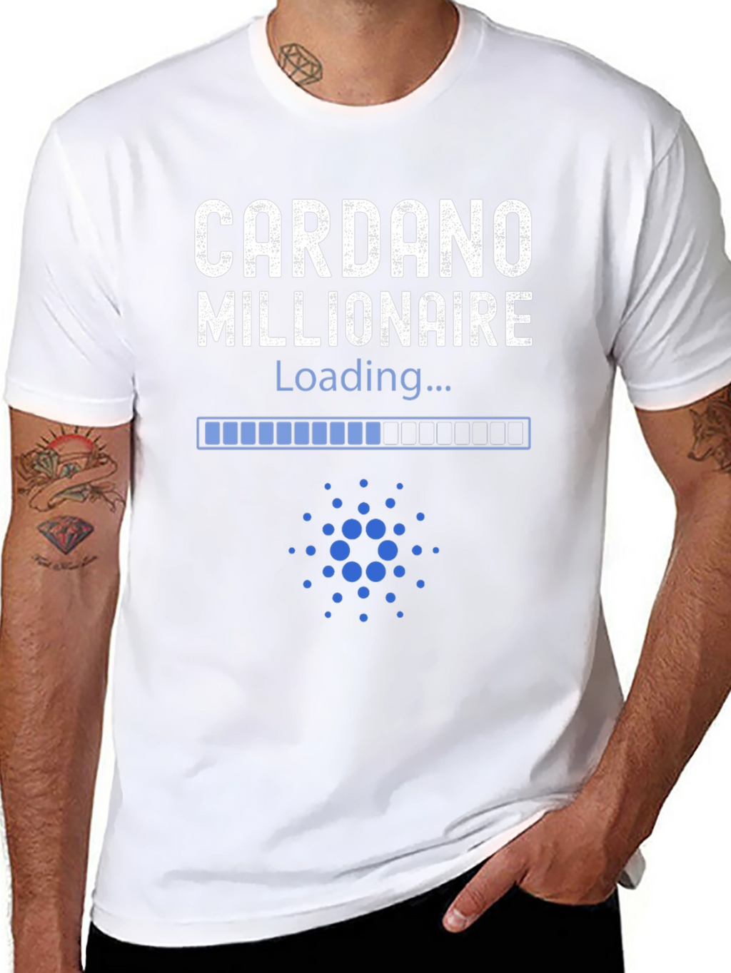 Cardano Millionaire Loading T-Shirt - Crypto Investor Tee