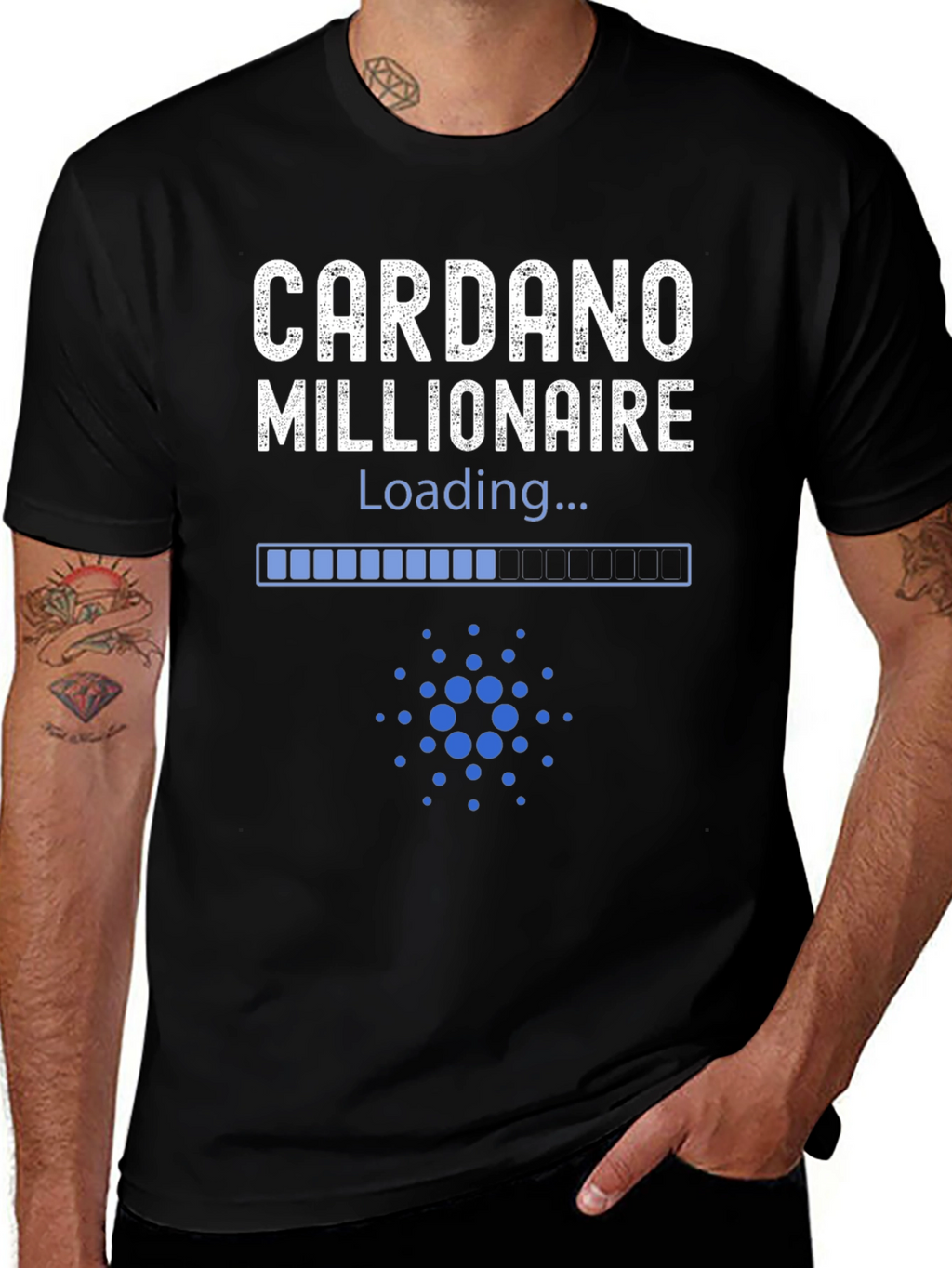Cardano Millionaire Loading T-Shirt - Crypto Investor Tee