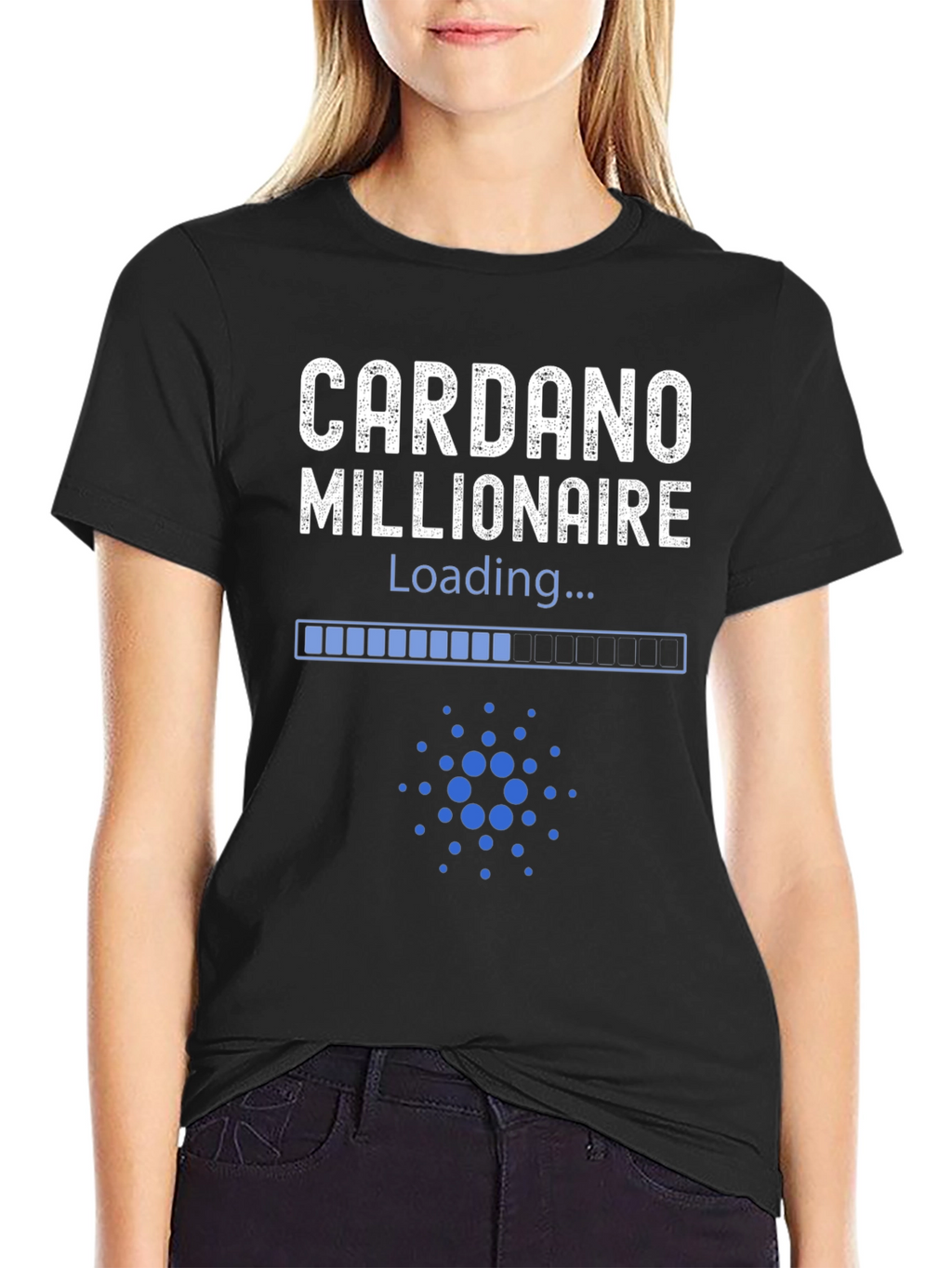 Cardano Millionaire Loading T-Shirt - Crypto Investor Tee
