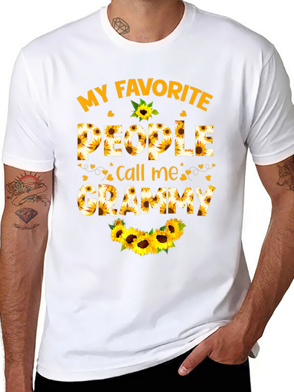 My Favorite People Call Me Grammy Sunflower T-Shirt