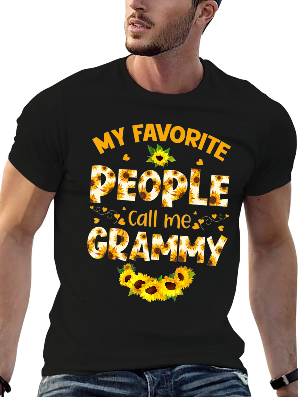 My Favorite People Call Me Grammy Sunflower T-Shirt