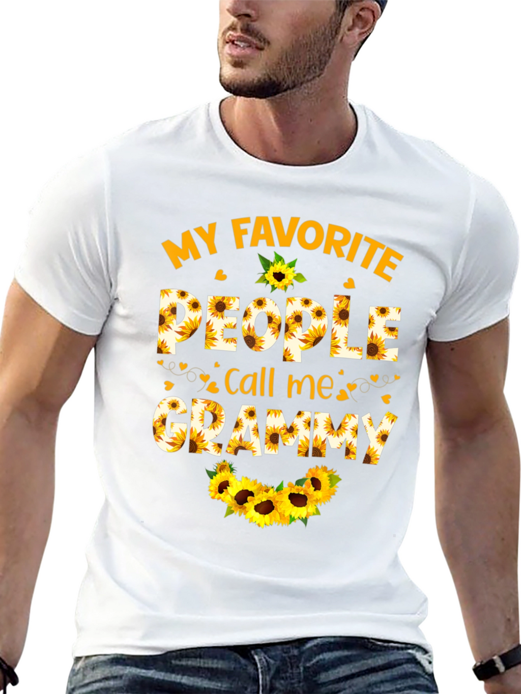 My Favorite People Call Me Grammy Sunflower T-Shirt