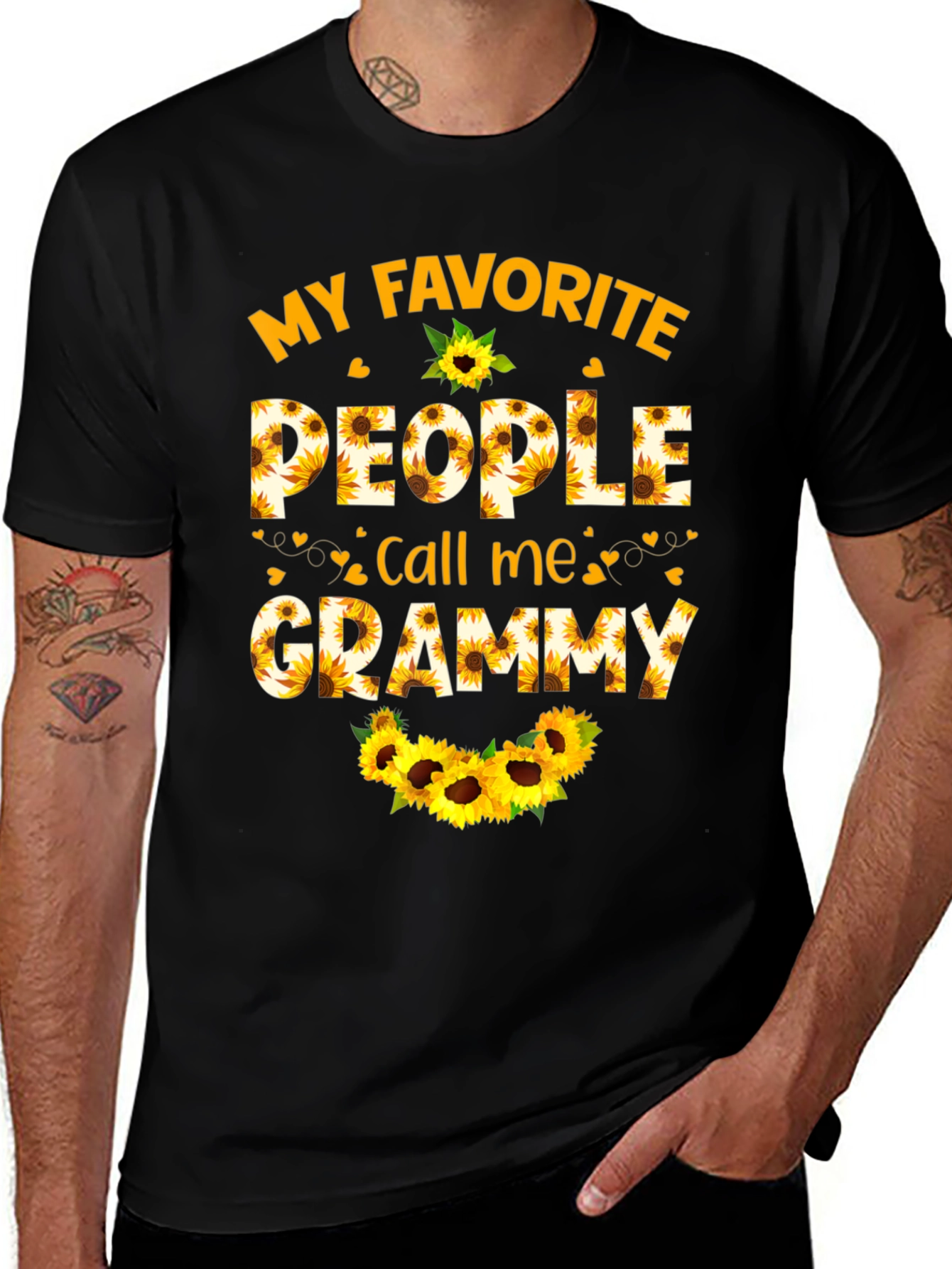 My Favorite People Call Me Grammy Sunflower T-Shirt