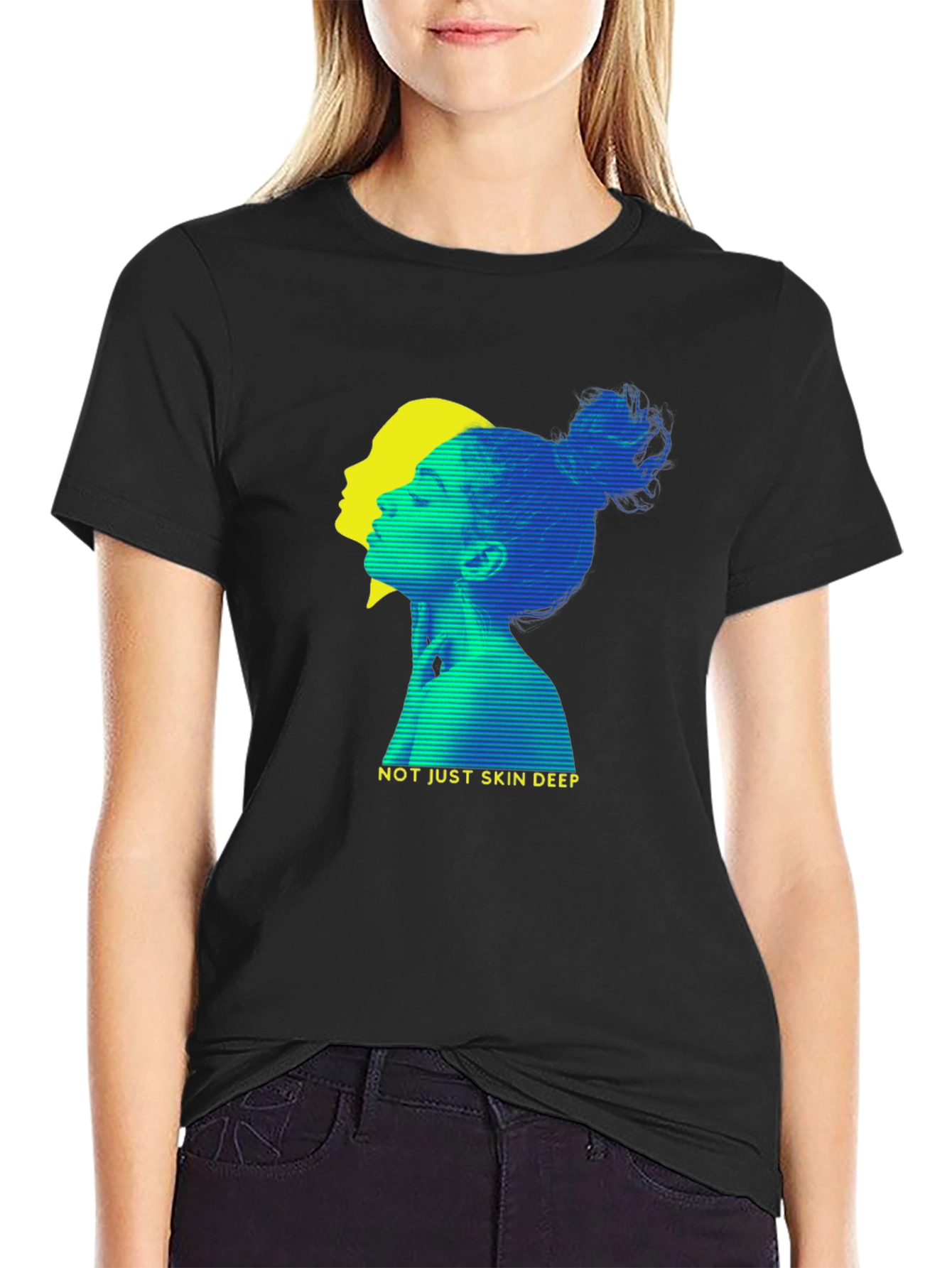 Not Just Skin Deep Graphic Tee - Unisex Black T-Shirt