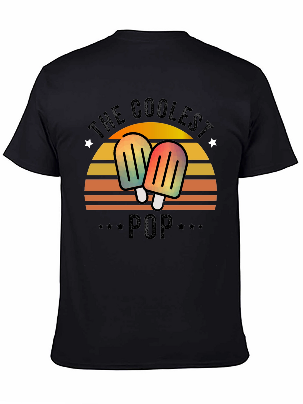 The Coolest Pop T-Shirt - Retro Popsicle Dad Tee