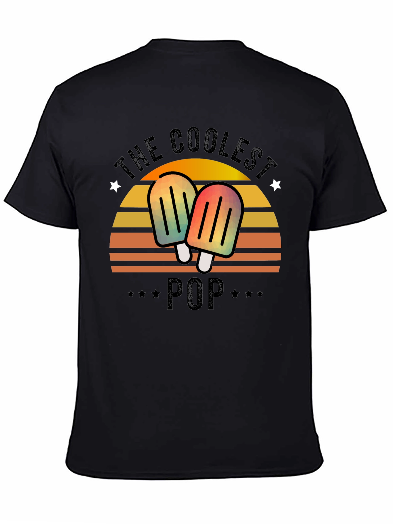 The Coolest Pop T-Shirt - Retro Popsicle Dad Tee