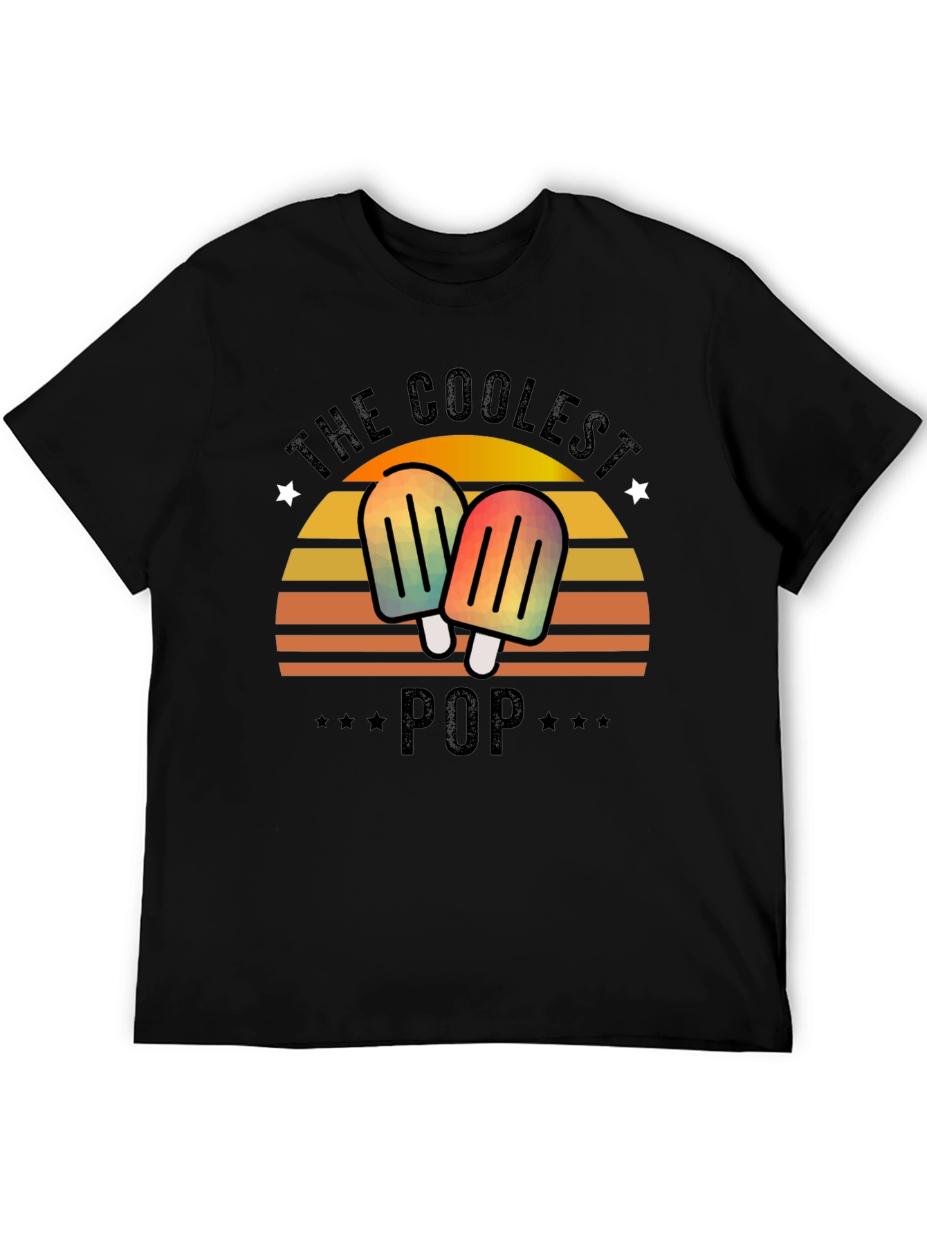 The Coolest Pop T-Shirt - Retro Popsicle Dad Tee