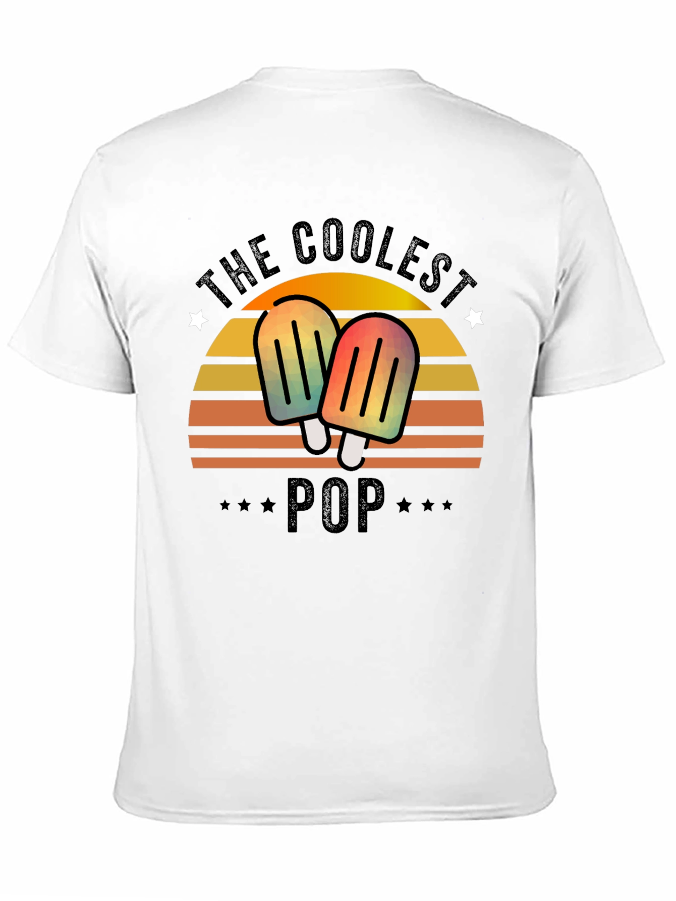 The Coolest Pop T-Shirt - Retro Popsicle Dad Tee