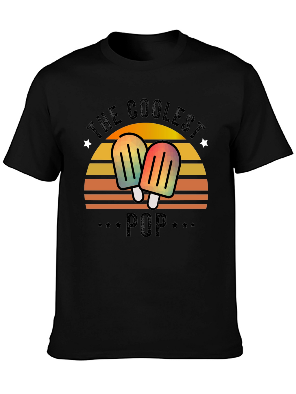 The Coolest Pop T-Shirt - Retro Popsicle Dad Tee