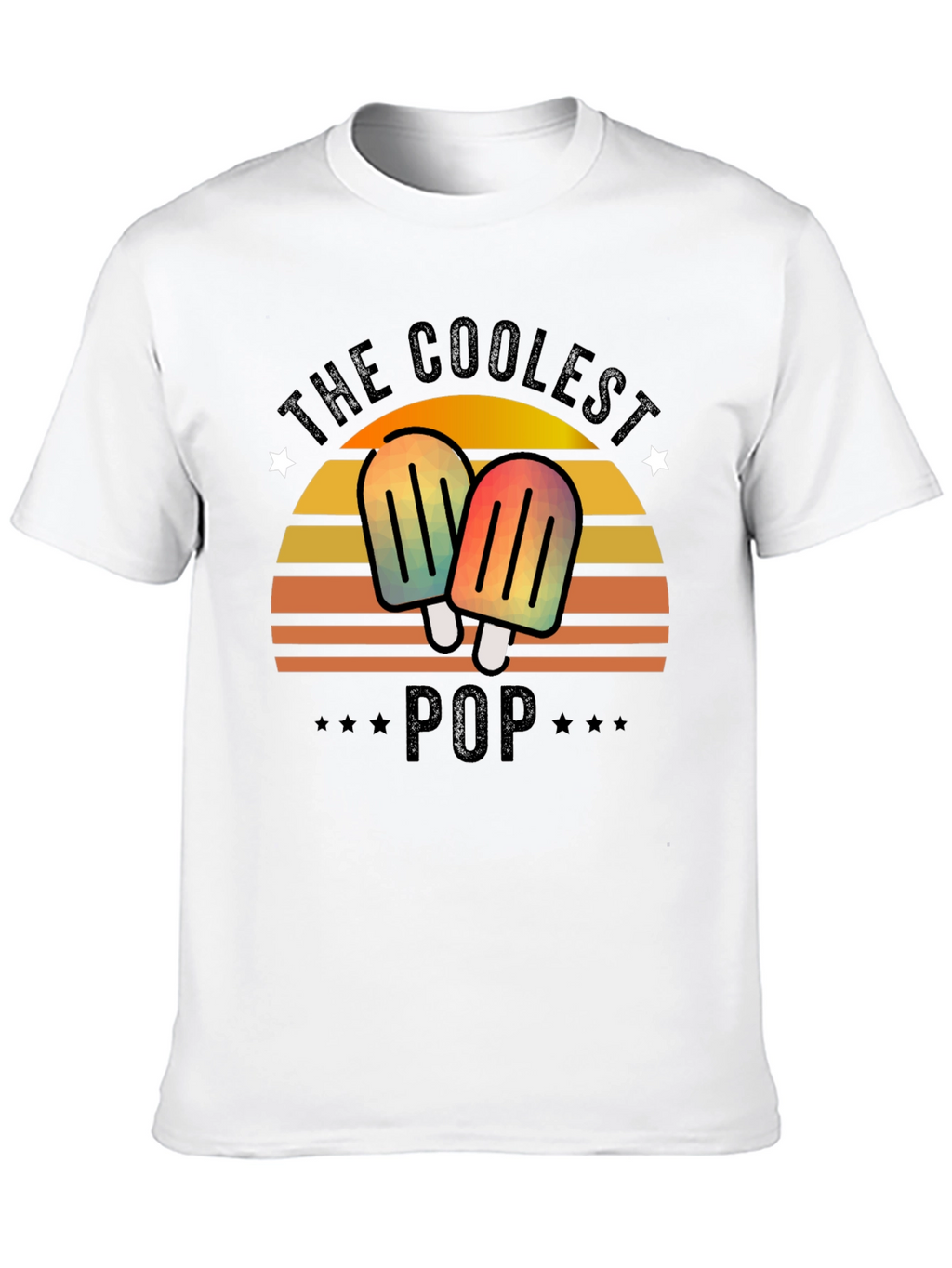 The Coolest Pop T-Shirt - Retro Popsicle Dad Tee
