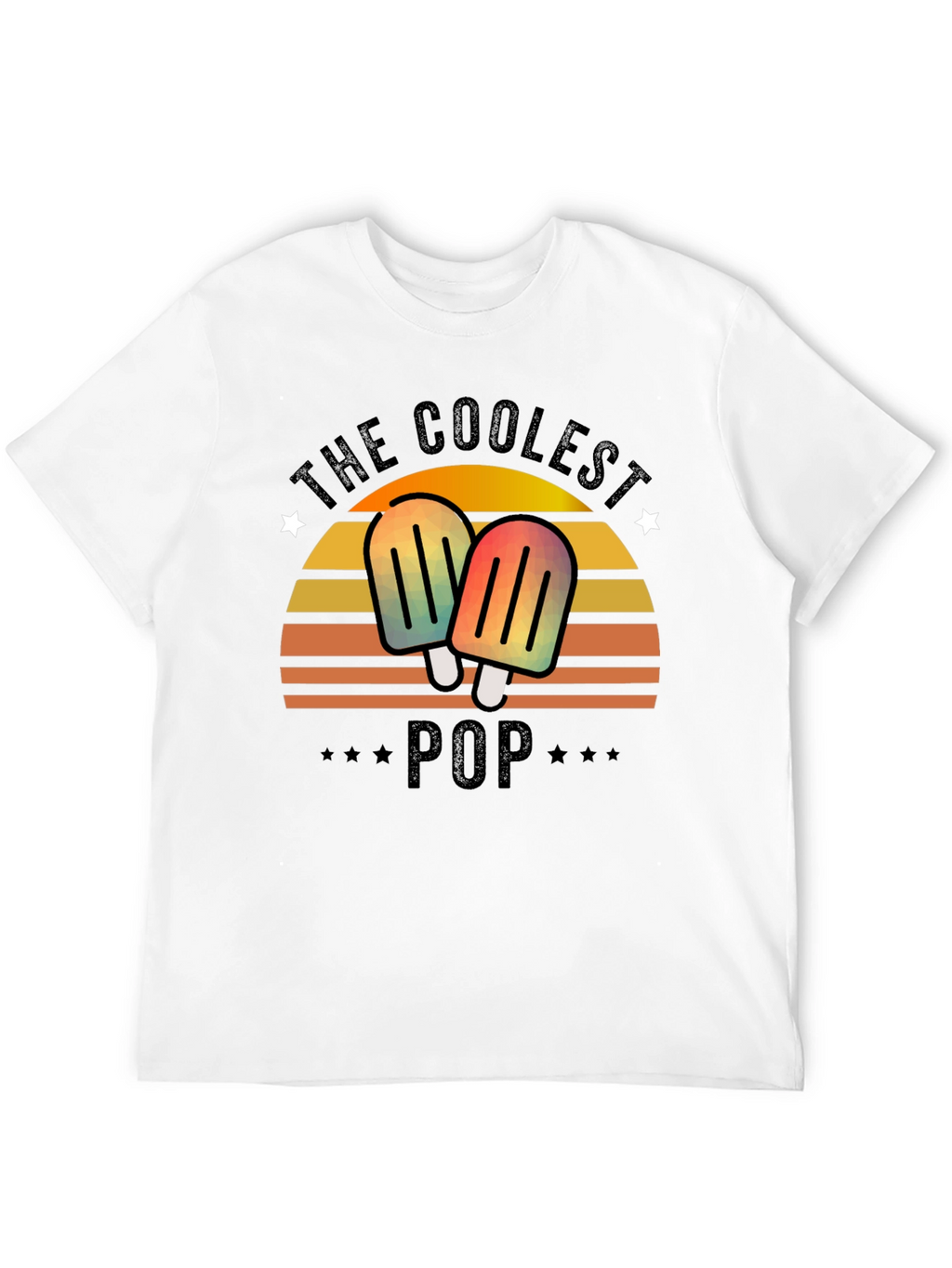 The Coolest Pop T-Shirt - Retro Popsicle Dad Tee