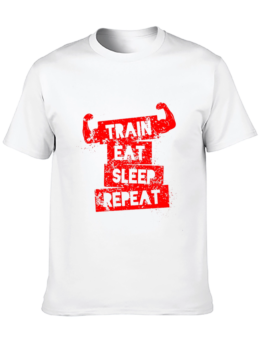 Train Eat Sleep Repeat Graphic Tee - Black