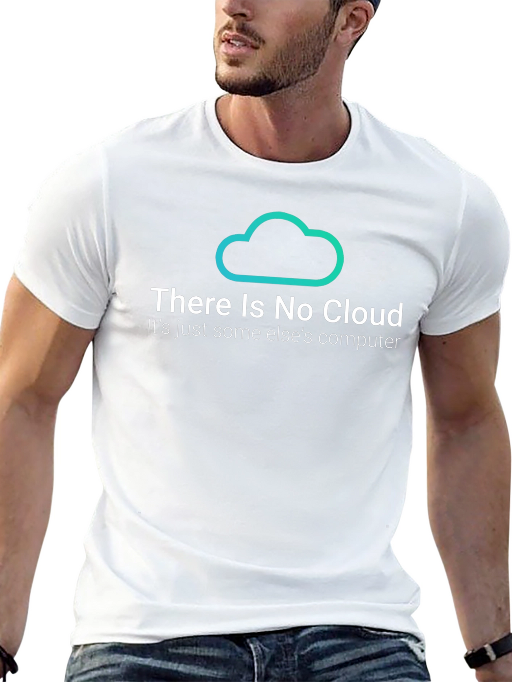 There is No Cloud Black T-Shirt