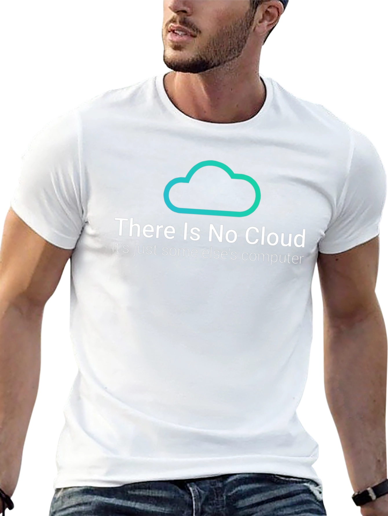 There is No Cloud Black T-Shirt