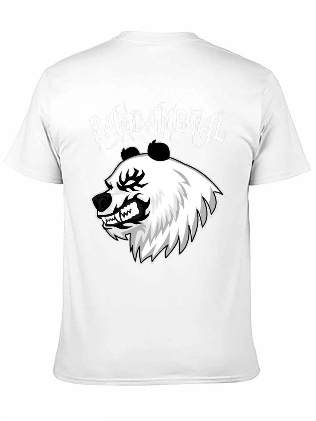 Pandametal Black T-Shirt - Heavy Metal Panda Design