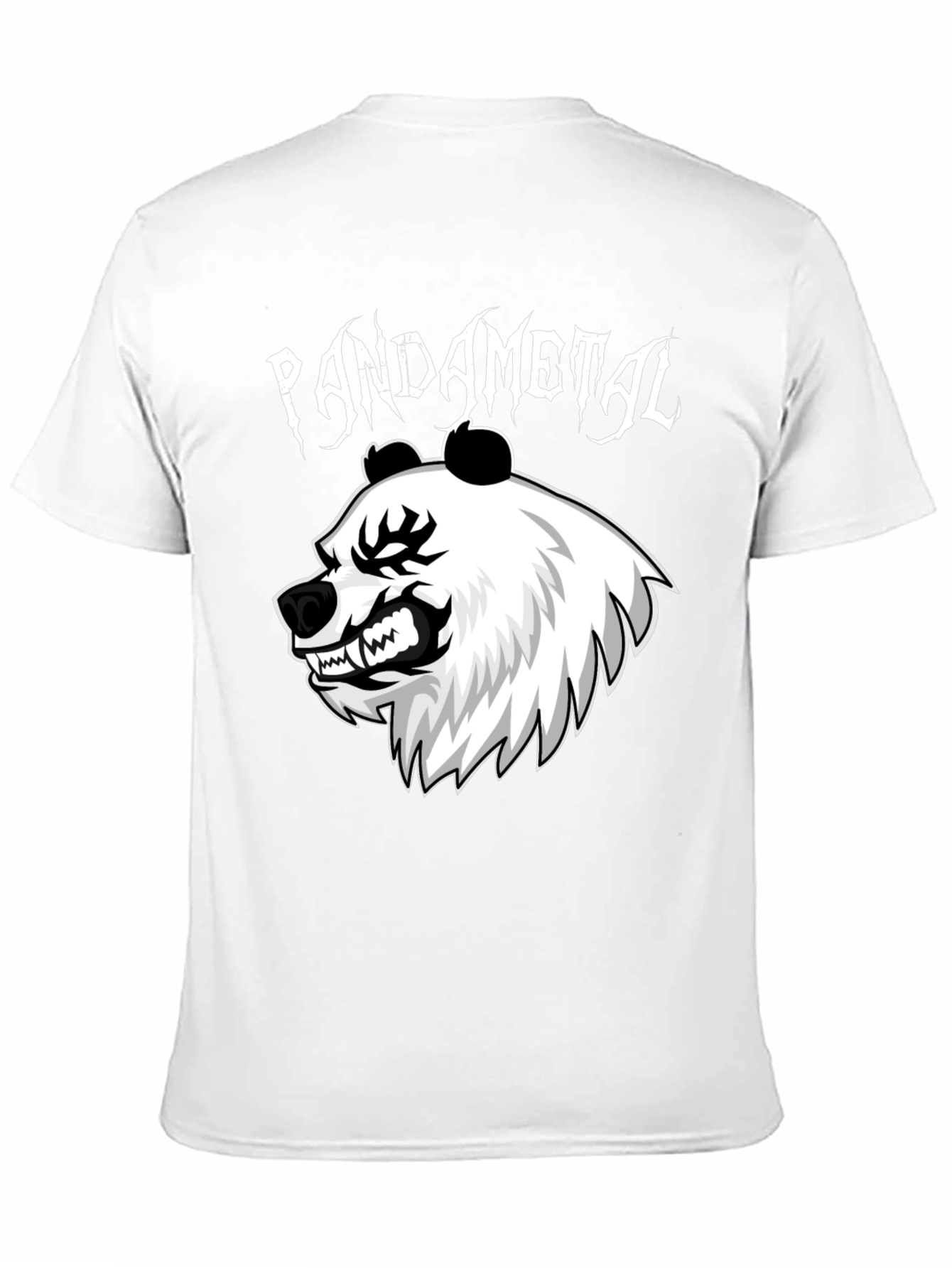 Pandametal Black T-Shirt - Heavy Metal Panda Design