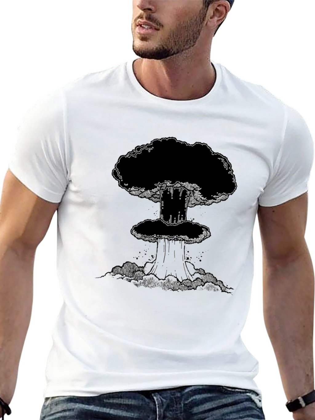 Atomic Blast Graphic Tee - Black