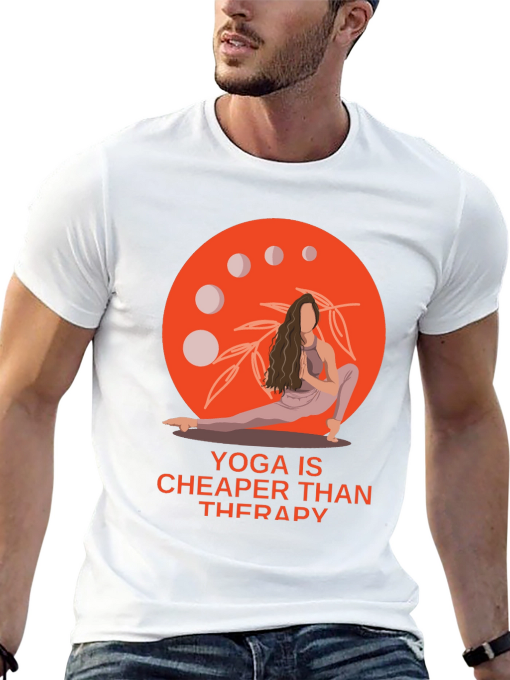Yoga is Cheaper Than Therapy Graphic Tee