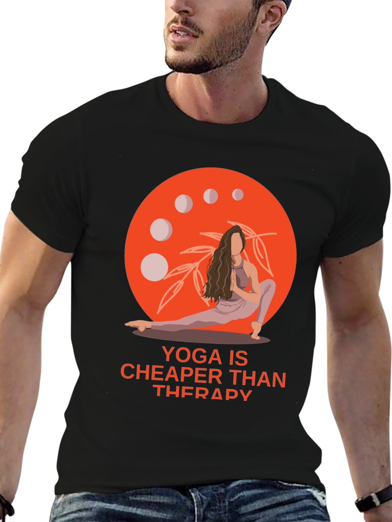 Yoga is Cheaper Than Therapy Graphic Tee