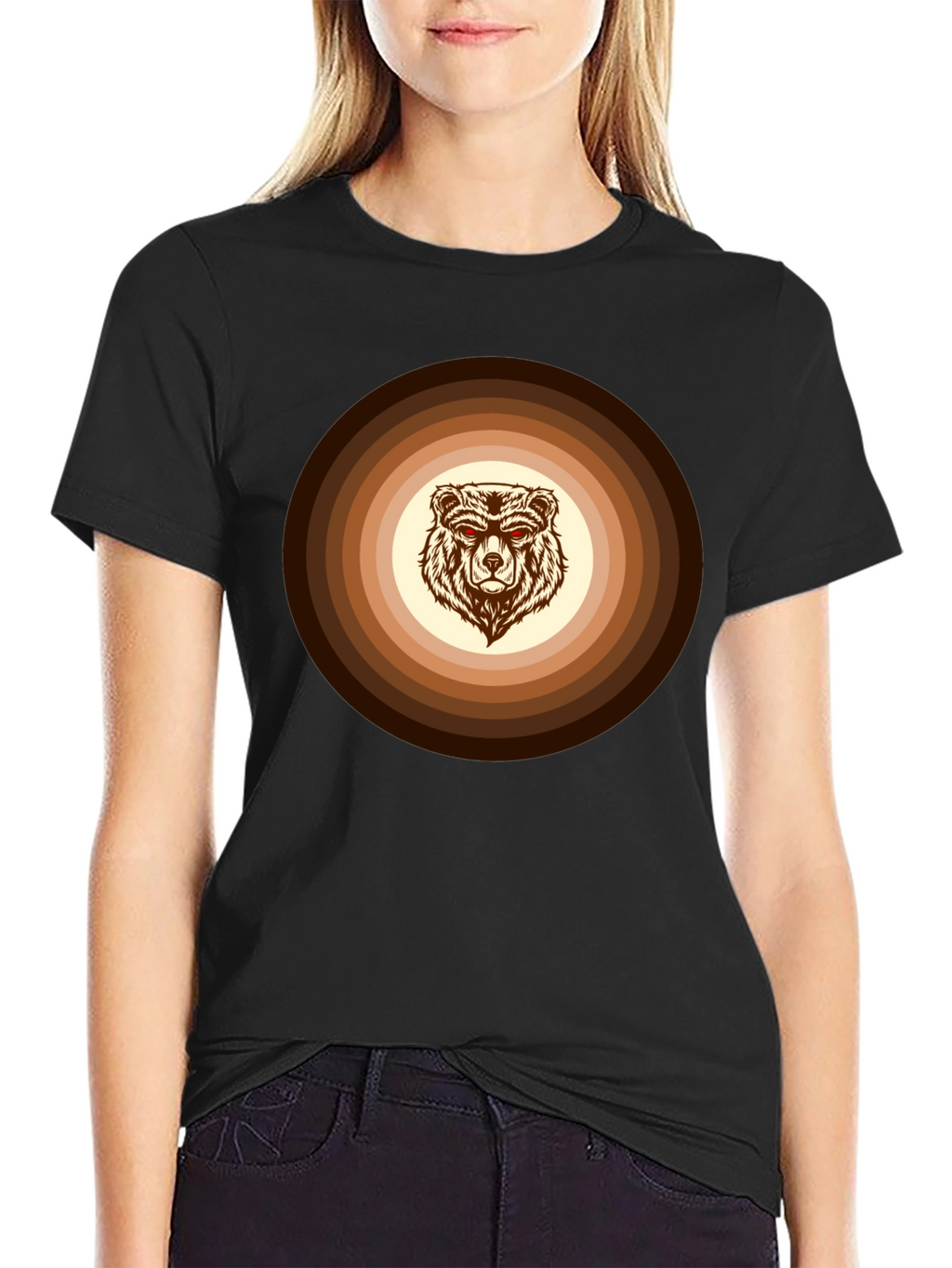 Retro Bear Graphic Tee - Cool Casual Style