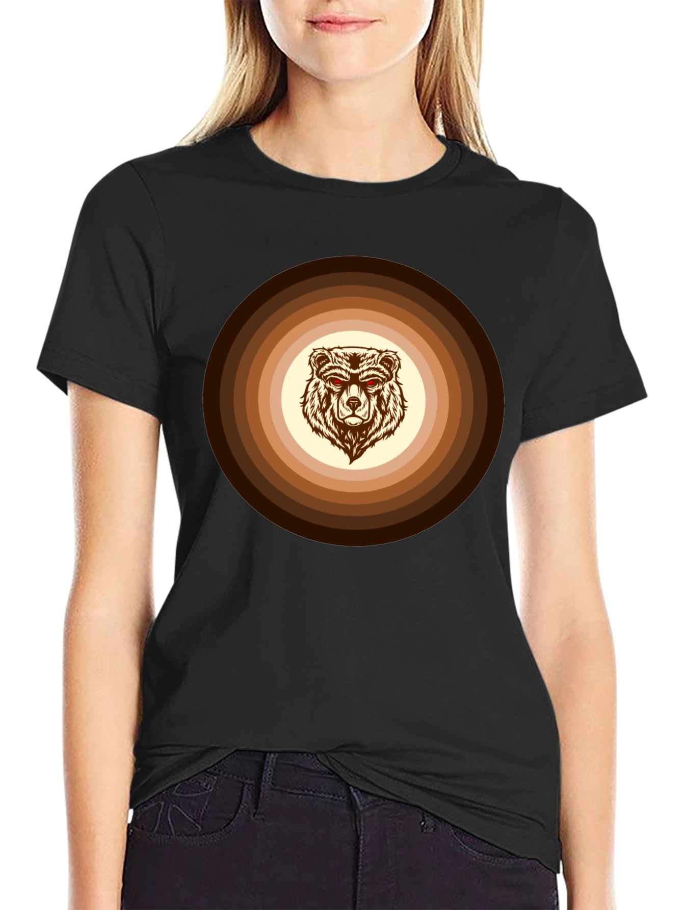 Retro Bear Graphic Tee - Cool Casual Style