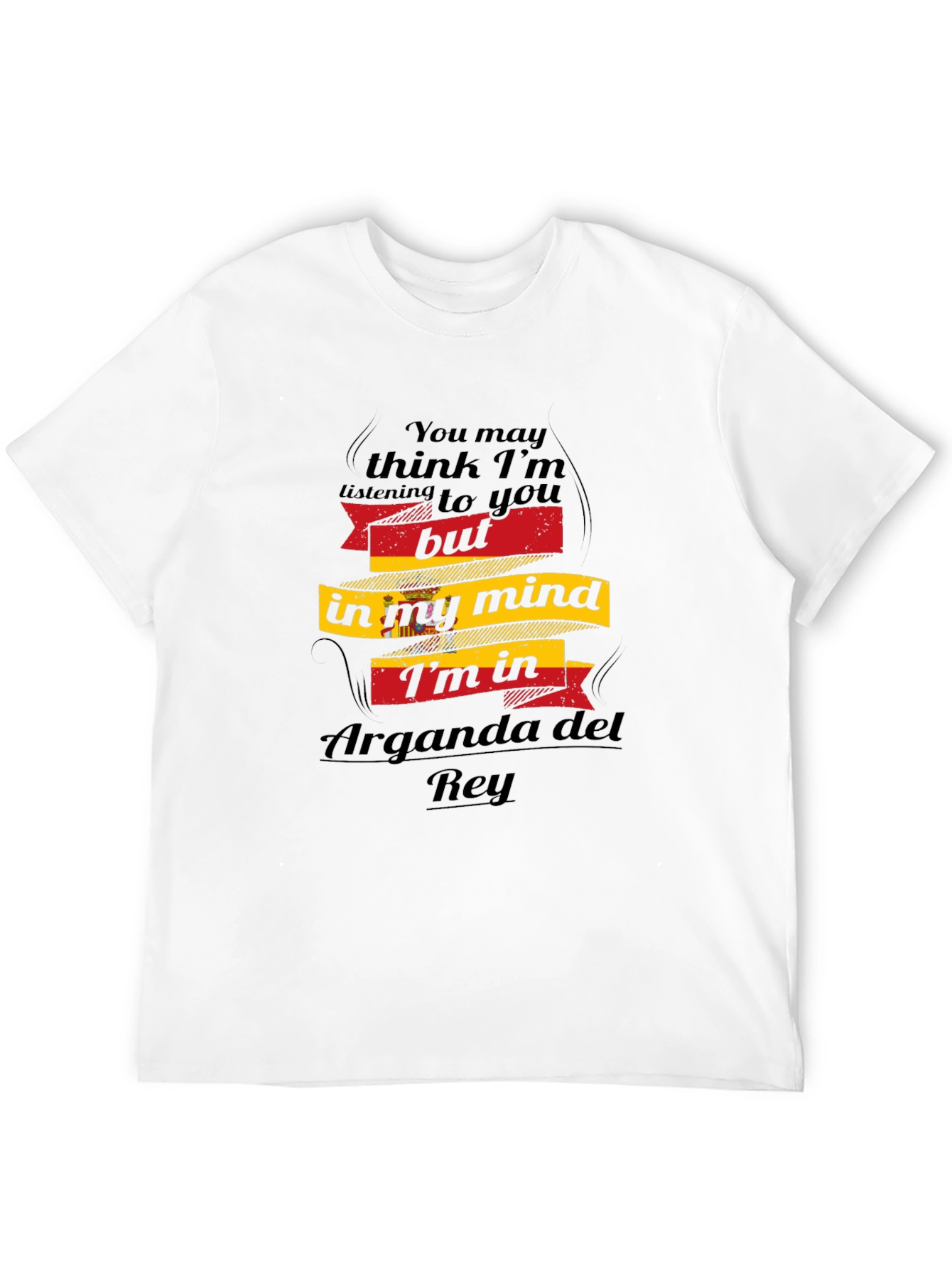 Arganda del Rey Mind T-Shirt - Black Novelty Tee