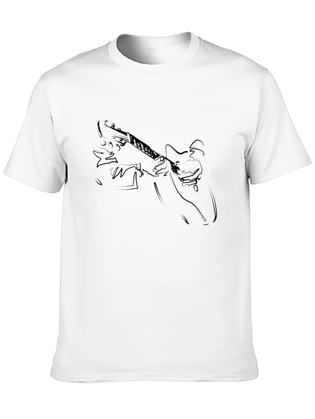 Guitar Player Black T-Shirt - Musician Graphic Tee