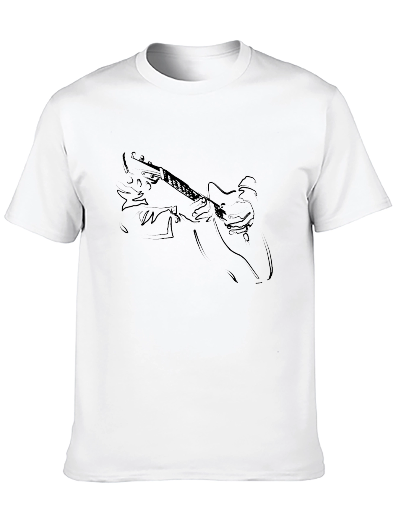 Guitar Player Black T-Shirt - Musician Graphic Tee