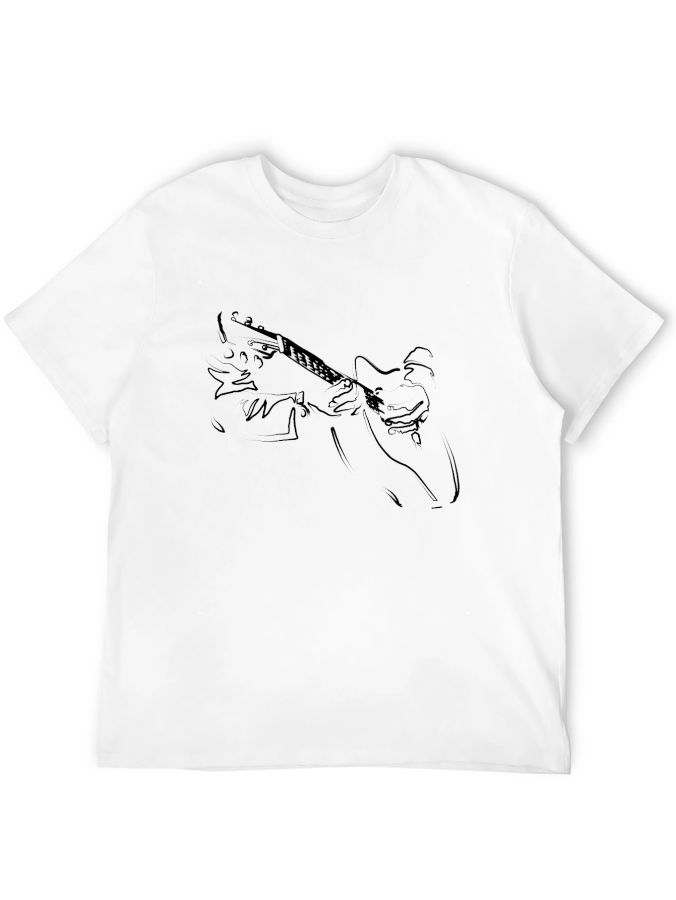 Guitar Player Black T-Shirt - Musician Graphic Tee