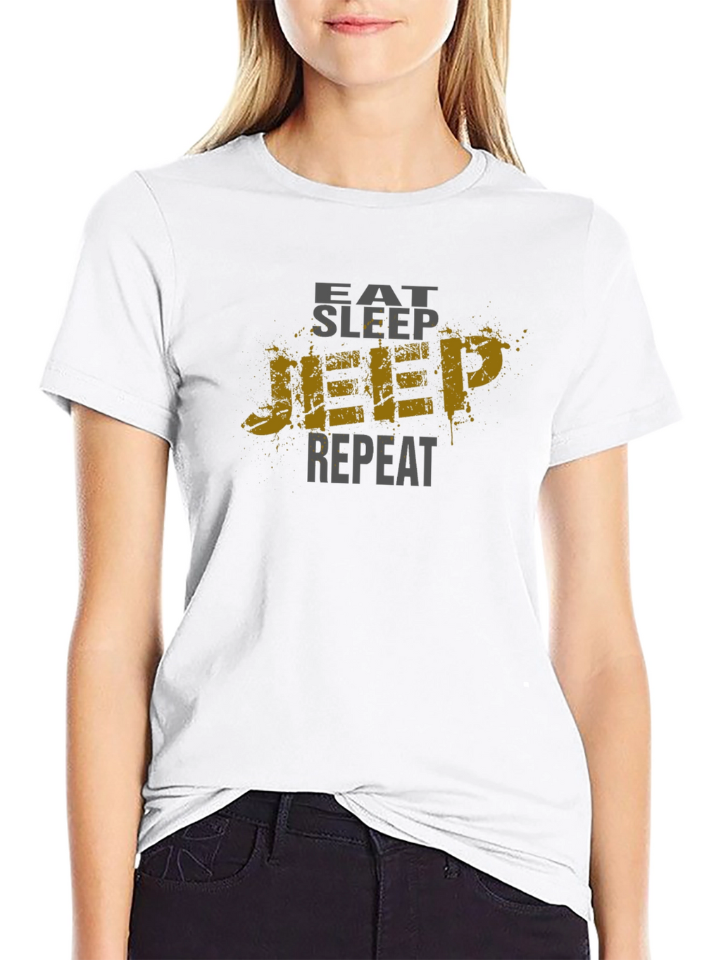 Eat Sleep Jeep Repeat Mens T-Shirt